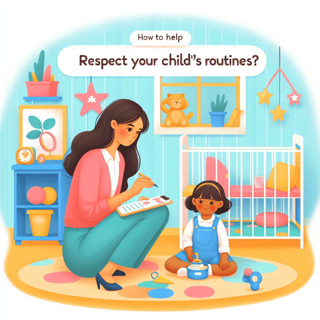 Comment aider votre nounou à respecter les routines de votre enfant?